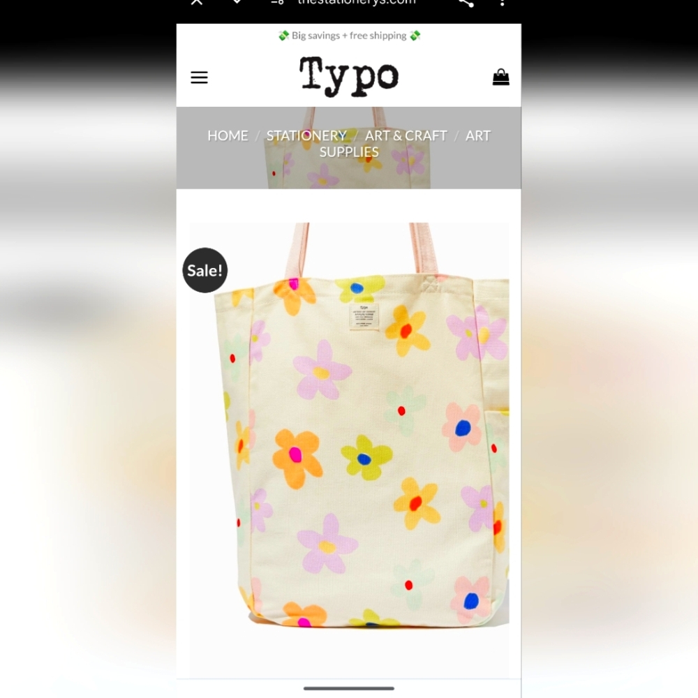 Typo tote bag